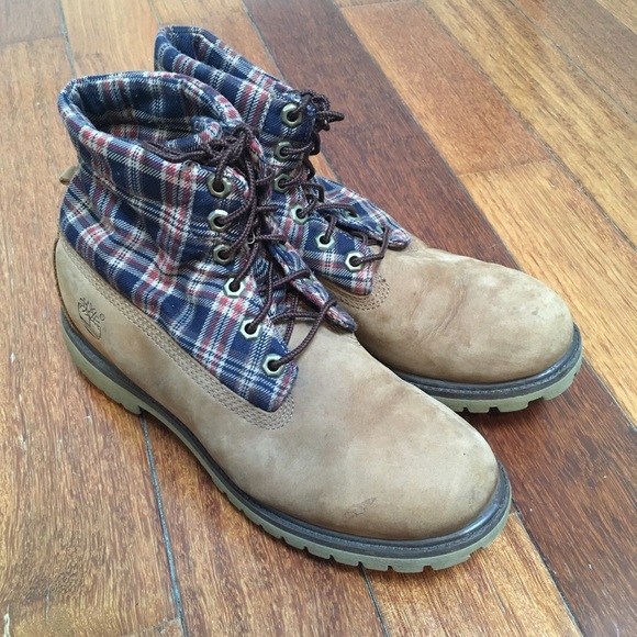 flannel timberland boots